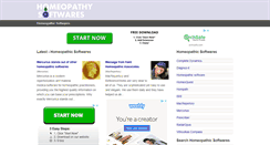 Desktop Screenshot of homeopathysoftwares.com