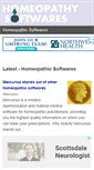 Mobile Screenshot of homeopathysoftwares.com